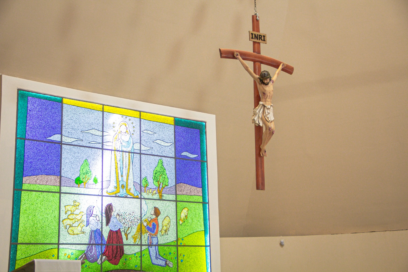 Imagem de Jesus Cristo no crucifixo